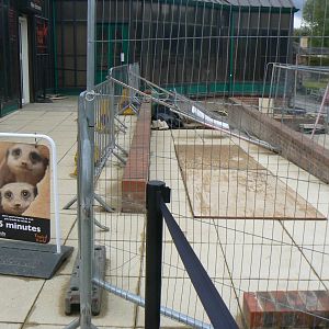 View of Construction Work and Sign for the Queue - 21 May 2016