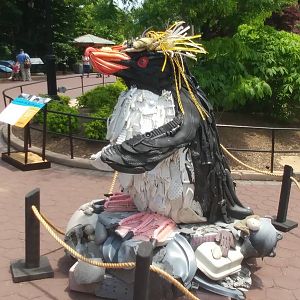 Washed Ashore: Art to Save the Sea - Macaroni Penguin