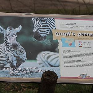 Sign Grant's zebra