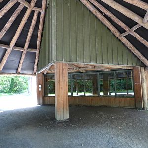 Indoor Zebra viewing hut