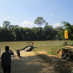 Boat to Cat Tien National Park