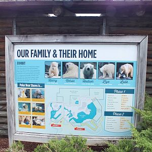Polar Bear Sign and Enclosure Map
