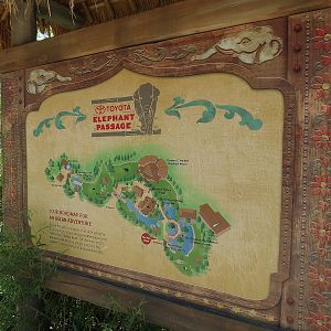 Elephant Passage - Map Sign
