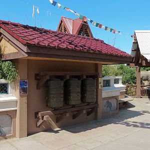 Elephant Passage - Elephant House Exterior - Prayer Wheels