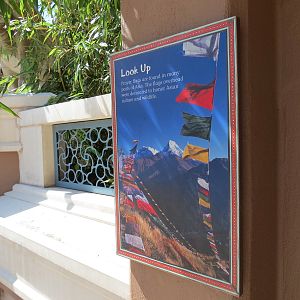 Elephant Passage - Elephant House Exterior - Prayer Flags Sign
