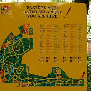 Zoo Barcelona Map