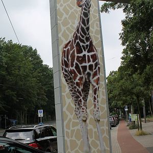 Life-sized mural