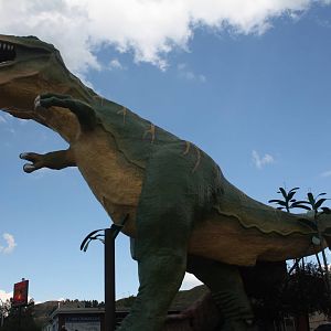 World's Tallest Dinosaur (downtown Drumheller) - for $3 you can climb into