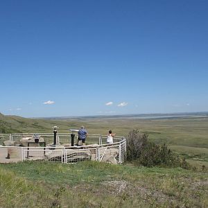 Head-Smashed-In Buffalo Jump - Cliff Top Trail View
