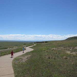 Head-Smashed-In Buffalo Jump - Cliff Top Trail View