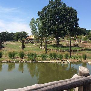 One of the Elephant Habitats Looking From Pelican Bridge