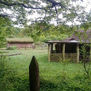 View into the Stone-age village