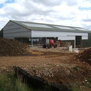 View of new Elephant barn construction