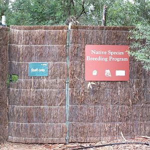 Entrance to Native Species Breeding Program Area