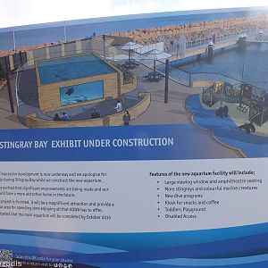 Sign About Stingray Bay Construction