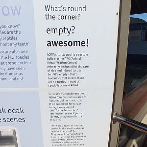 Sign About Marine ARC (Animal Rehabilitation Centre)