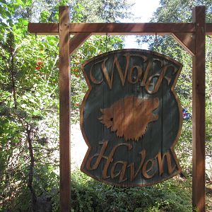 Wolf Haven Sign