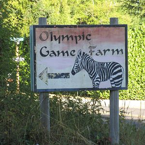 Olympic Game Farm - Entrance Sign