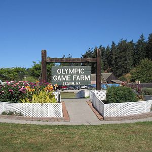 Olympic Game Farm - Entrance Sign