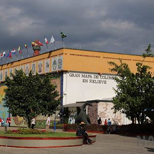 Outdoor view of map/aviary, March 2016
