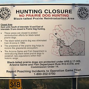 Prairie dog sign