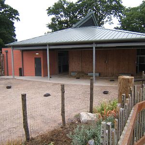 View of new zebra housing