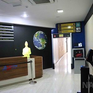 Check-in area, April 2016