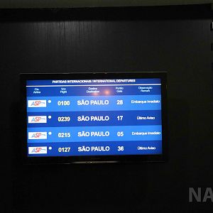 Departure board, April 2016