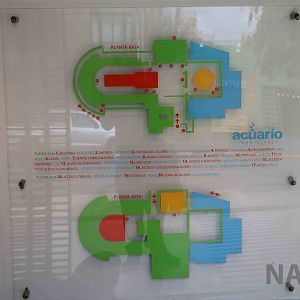 Aquarium map - Mendoza Aquarium, April 2016