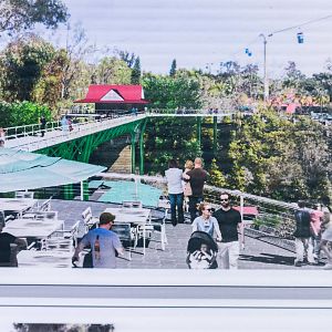 Artist's renderings of bridge walkway