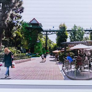 Artist's renderings of bridge walkway