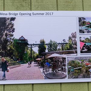 Artist's renderings of bridge walkway