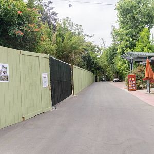 Construction fence looking South.