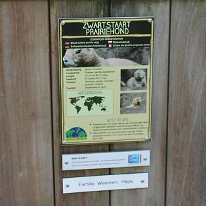 Sign Black-tailed prairie dog