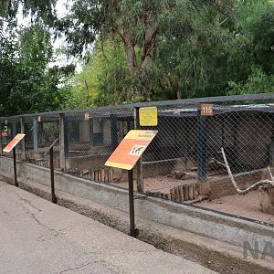 Small mammal enclosures/aviaries - Mendoza Zoo, April 2016