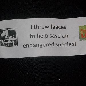 World Rhino Day event sticker, 24th September 2016
