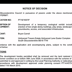 Gelada planning condition