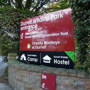 Entrance sign, October 2016