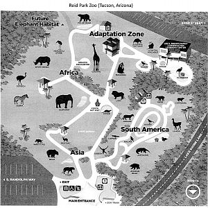 2009 Reid Park Zoo map