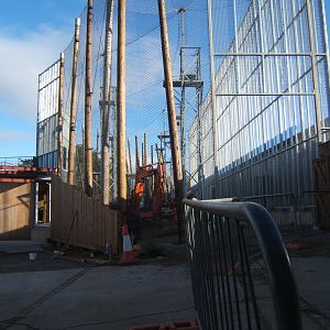 View of the new outdoor Chimp exhibit
