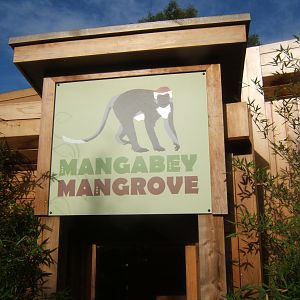 View of exhibit signage