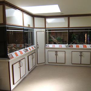 View inside animal encounter room