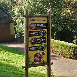 Exhibit Signage at Woburn Safari Park, 16/10/16