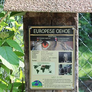 Sign European eagle owl