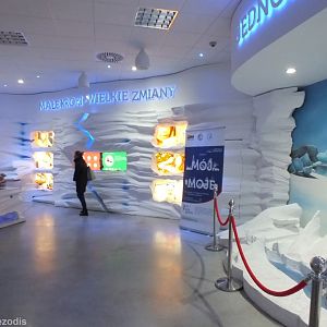 Part of the Display in the 'Climate, Fauna, and People' Exhibit