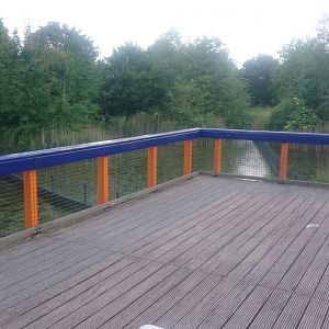 Several Otter-enclosures