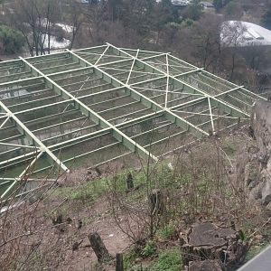 Vulture aviary from above