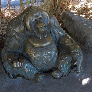 Orang-Hutan - Right Exhibit Outdoor Viewing Area - Statue