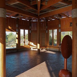 Isle of the Tiger - Main Viewing Shelter Interior