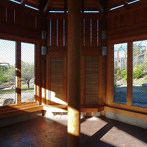 Isle of the Tiger - Main Viewing Shelter Interior - Behavior Demonstration Windows